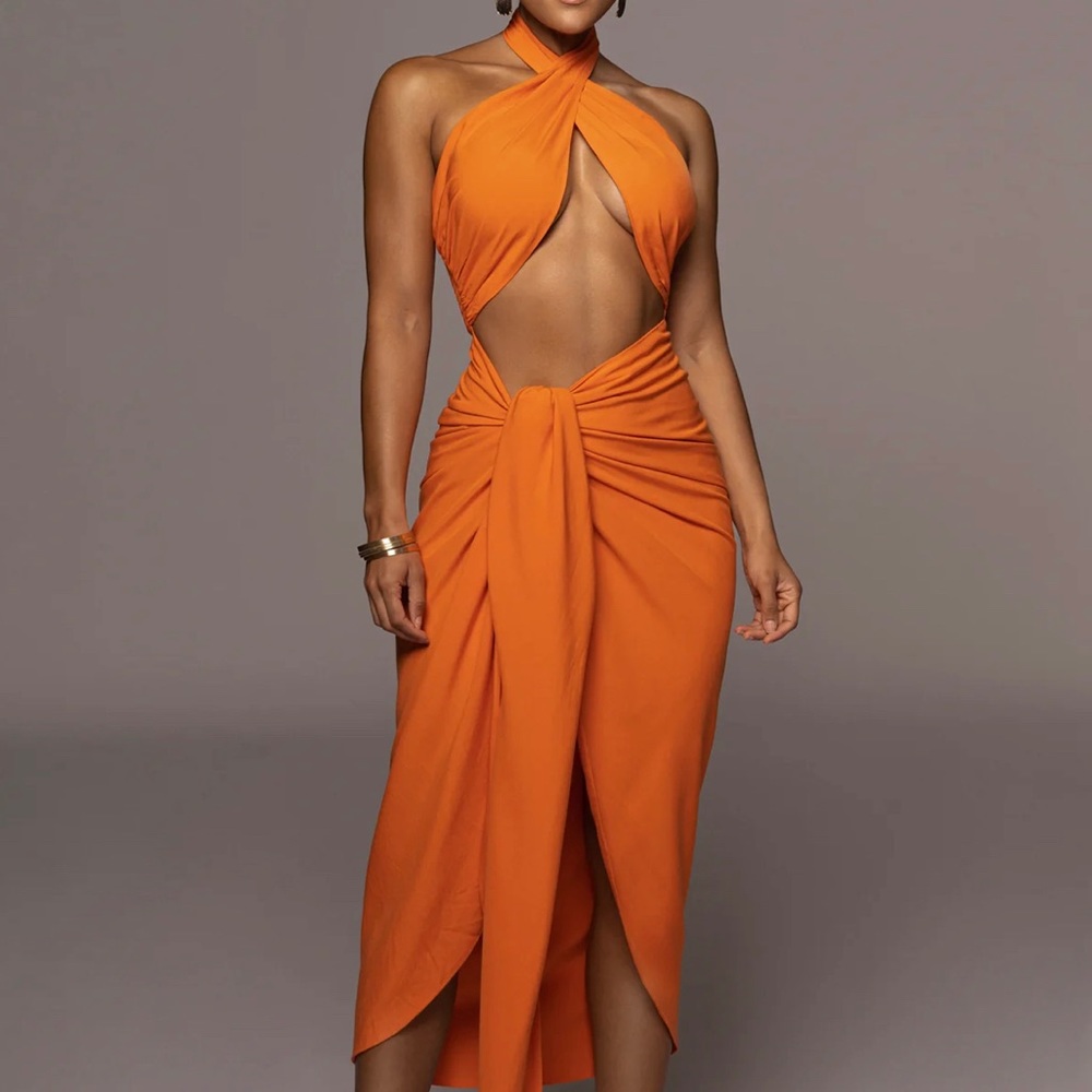 Orange Sahara Dress